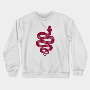 Large Snake burgundy Crewneck Sweatshirt